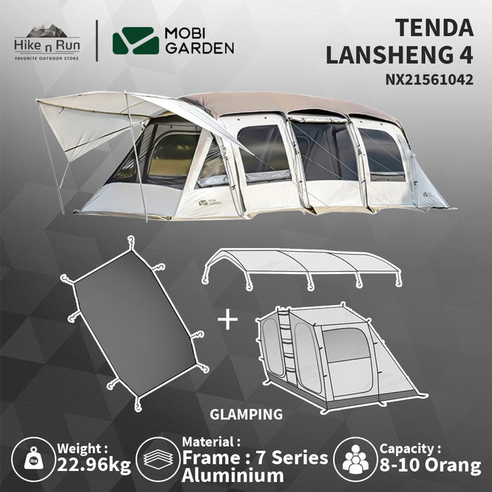 Tenda Camping Mobi Garden NX21561042 Lansheng 4 Glamping Tent