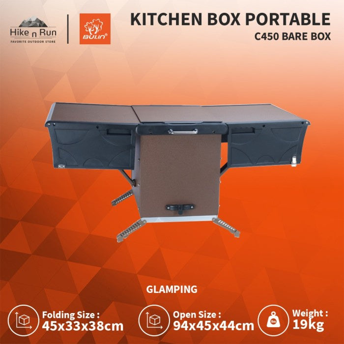 Meja Dapur Lipat Bulin Kitchen Portable Bare Box C450