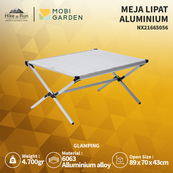 Meja Lipat Mobi Garden NX21665056 Sz Aluminium Roll Folding Table