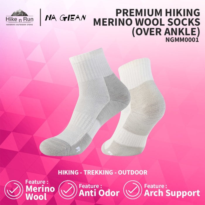 Kaos Kaki Hiking Na Giean NGMM0001// NGCM0001 Trekking Merino Socks