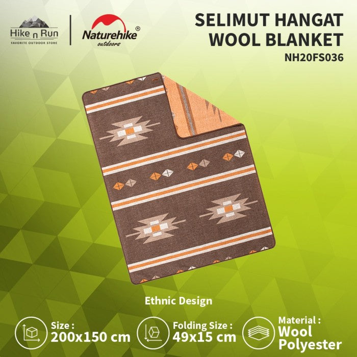 Selimut Hangat Naturehike NH20FS036 Wool Blanket