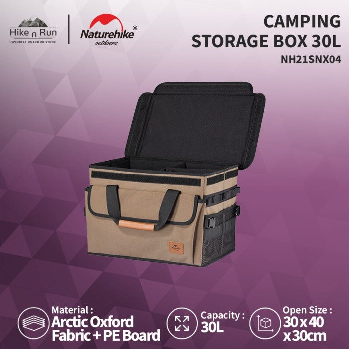 Naturehike NH21SNX04 30L Box Penyimpanan Serbaguna Camping Storage Box
