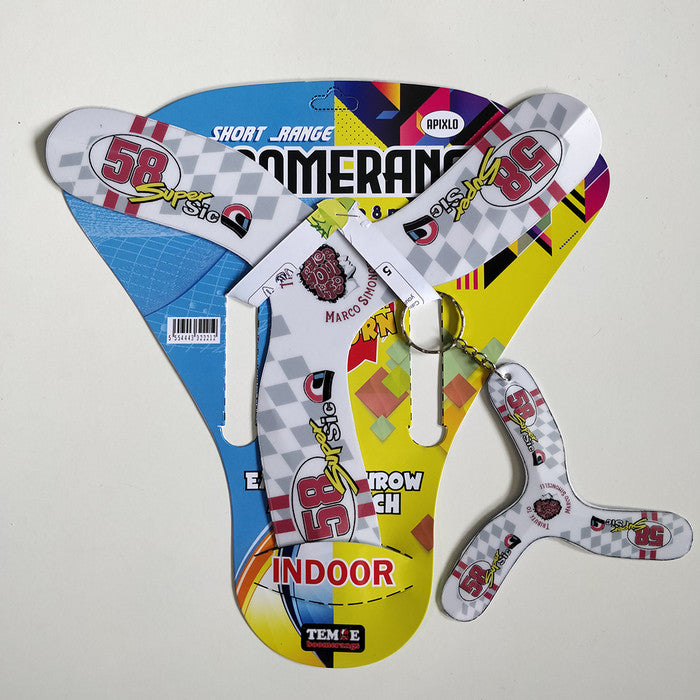 Bumerang Motif Mainan Outdoor Anak Boomerang Indoor