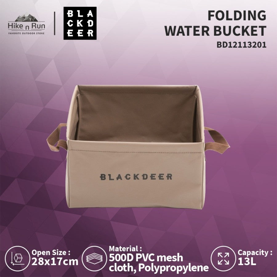 Ember Blackdeer BD12113201 Multifunction Square Folding Bucket 13L