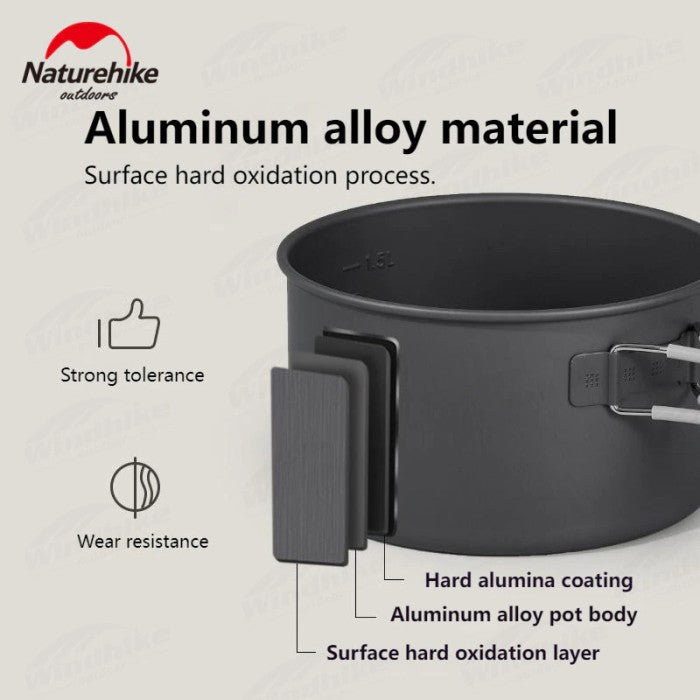 Alat Masak Camping Naturehike CNH22CJ002 Allumunium Alloy Camping Pan