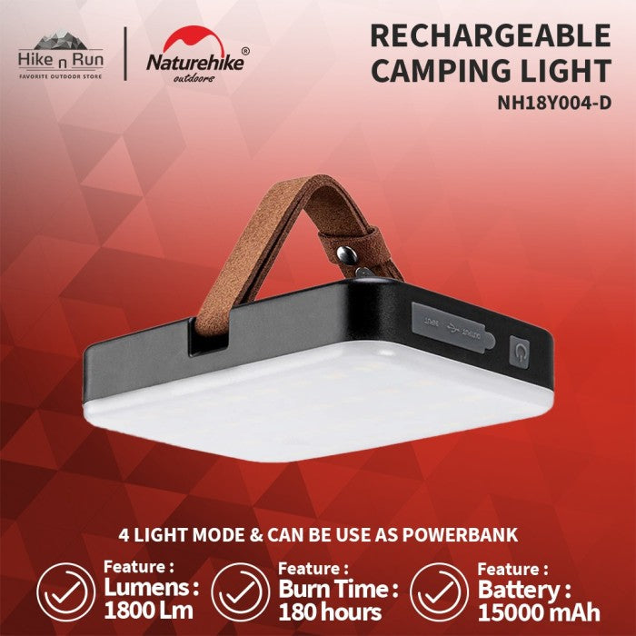 PREORDER!!! Lampu Outdoor Naturehike NH18Y004-D Rechargeable Camping Light
