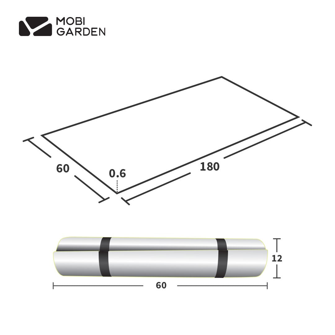 Matras Roll Up Mobi Garden Folding Mattress NXLQU63004