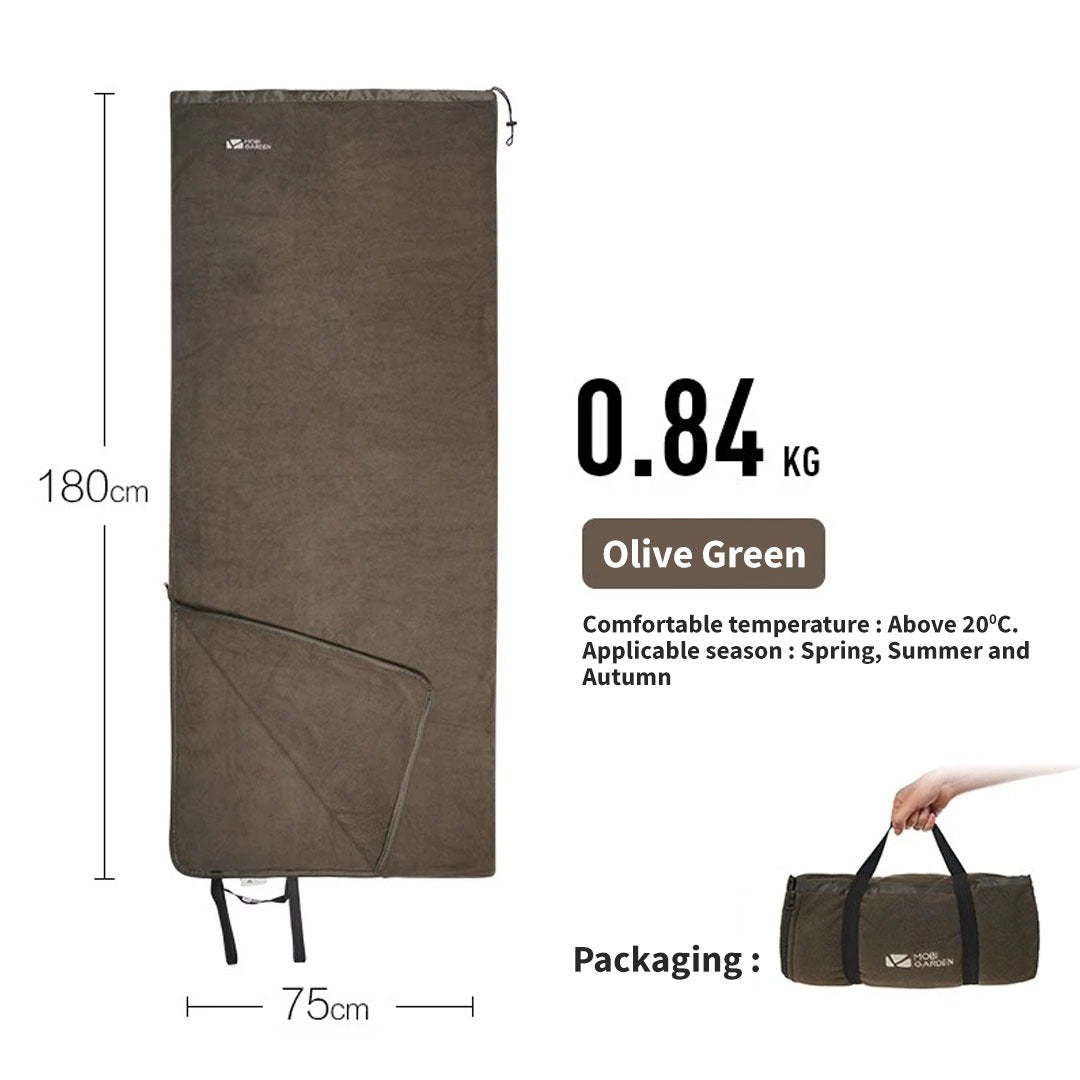 Sleeping Bag Mobi Garden Envelope Polar Fleece Polyester NX20562012