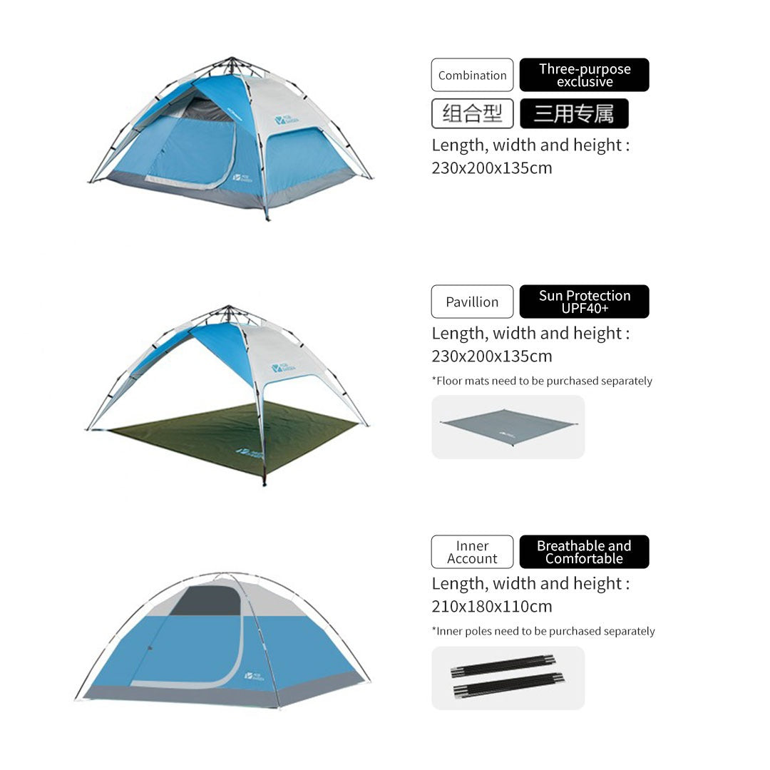 Mobi Garden Zero Motion Classic Tenda Camping Otomatis EX19561002