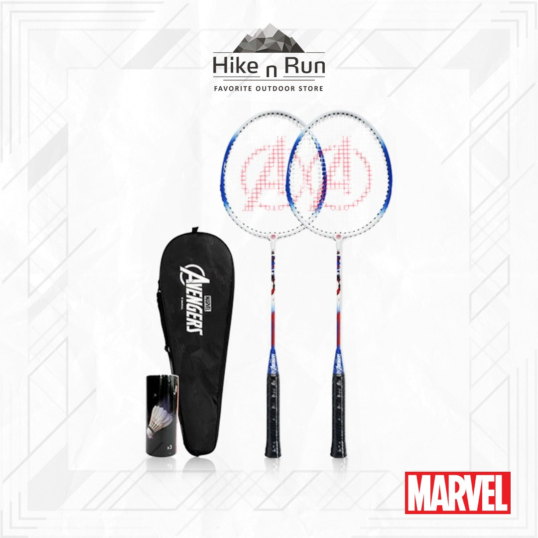 Set Raket Bulu Tangkis Marvel Edition Badminton Racket