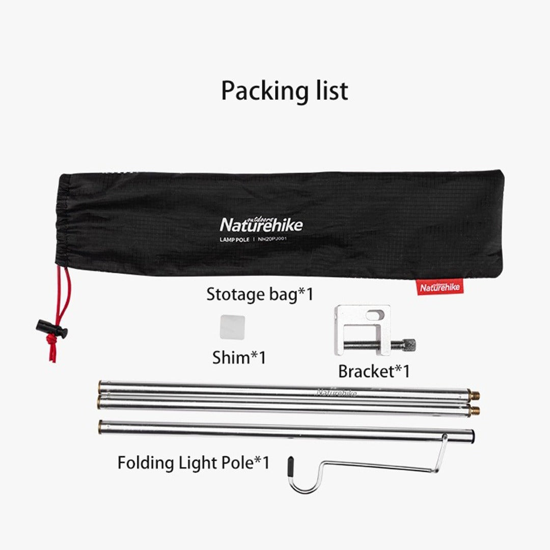 Tiang Lampu Gantung Naturehike NH20PJ001 Foldable Light Pole