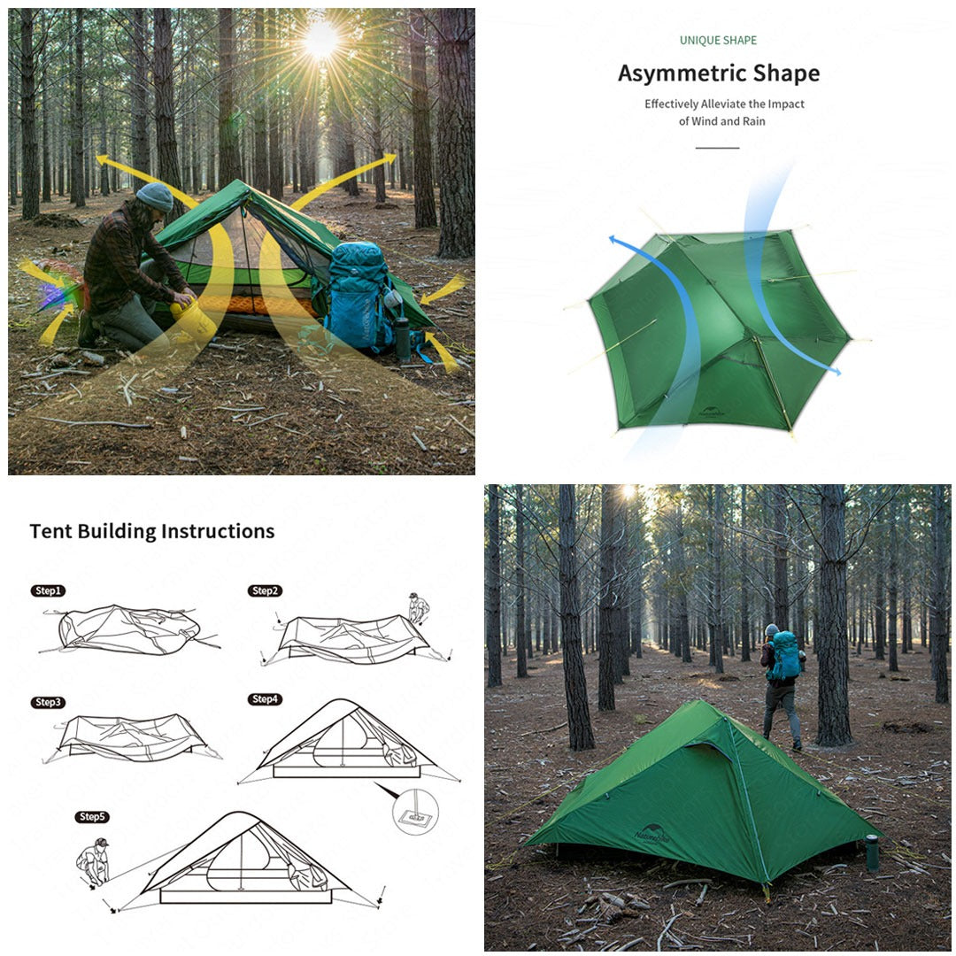 Tenda Ultralight Naturehike NH20ZP080 Force Tent 2P 20D