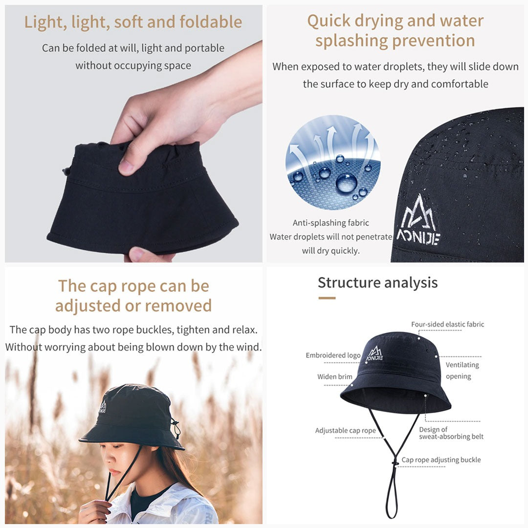 Topi Outdoor Aonijie E4603 Bucket Sun Hat