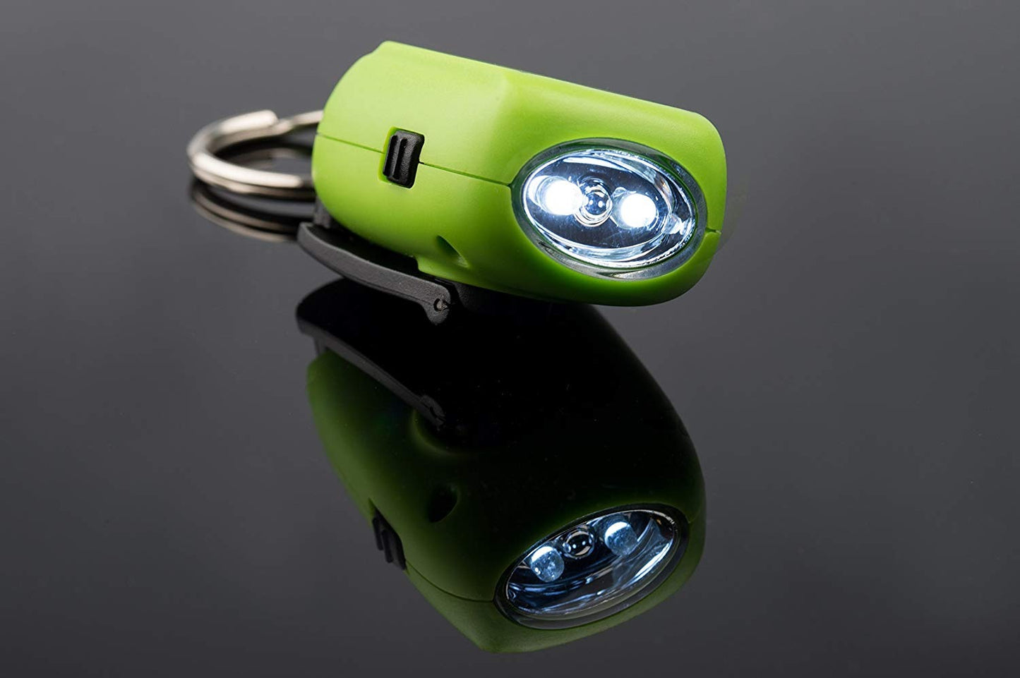 Gantungan Kunci Senter LED Munkees Mini Solar Dynamo Flashlight 1101