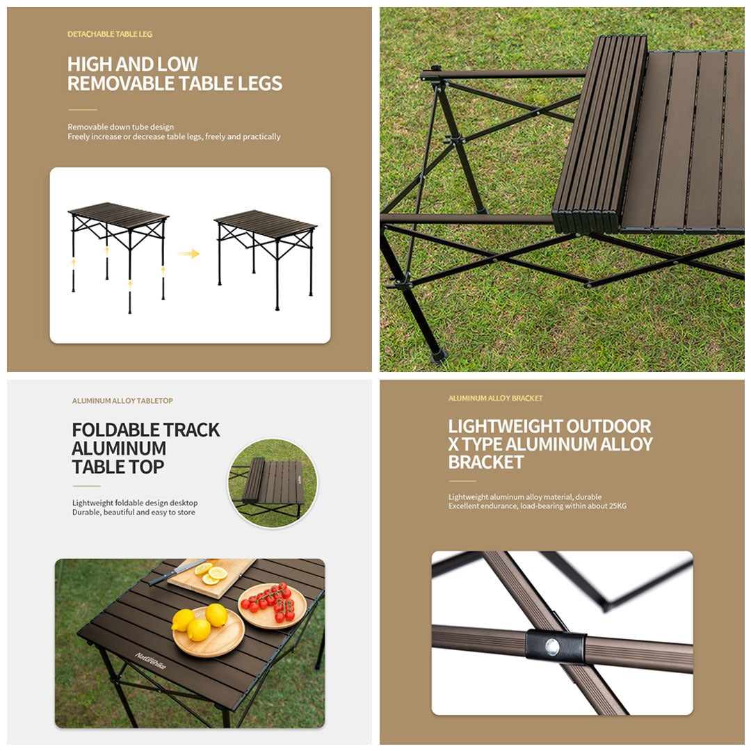 Meja Lipat Naturehike FT09 NH20JJ023 Adjustable Folding Table