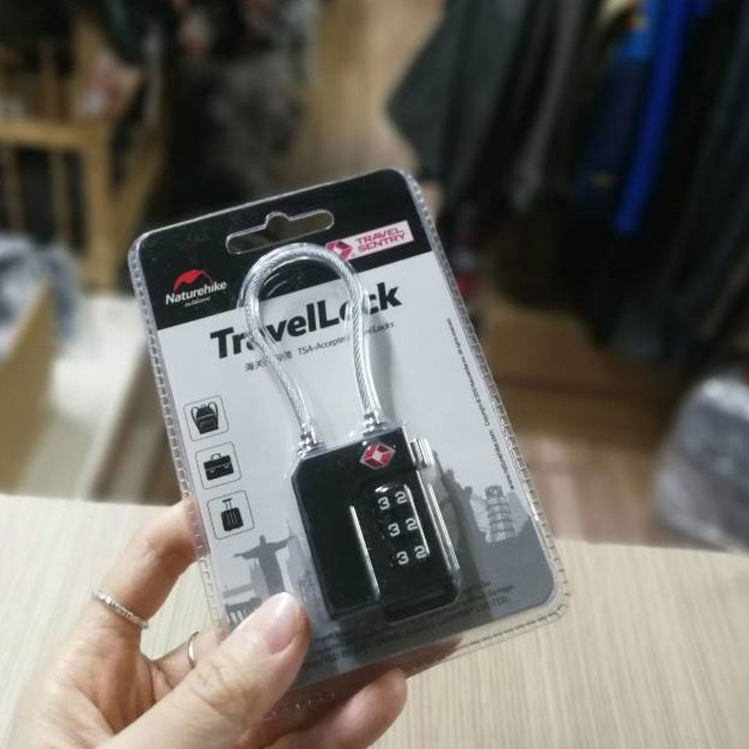 Gembok Naturehike NH20SJ006 3 Digit Code Padlock