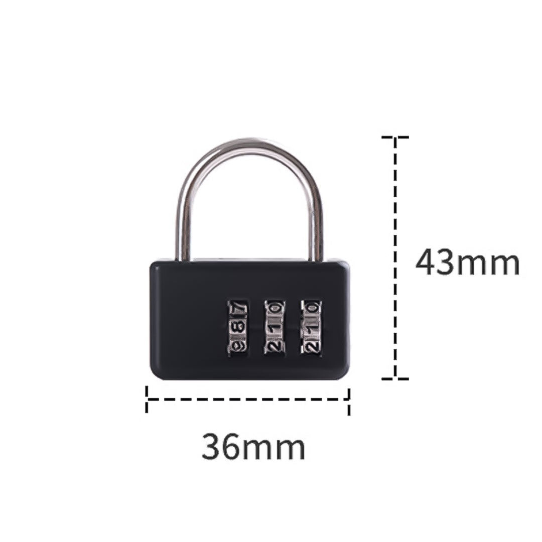 Gembok Naturehike NH20SJ001 3 Digit Code Padlock