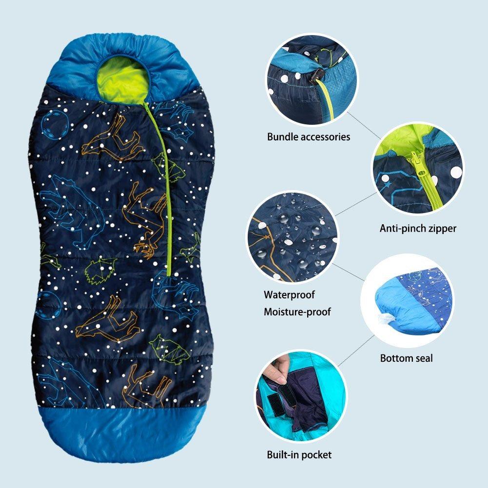 Sleeping Bag Mummy Anak Acecamp Glow In The Dark