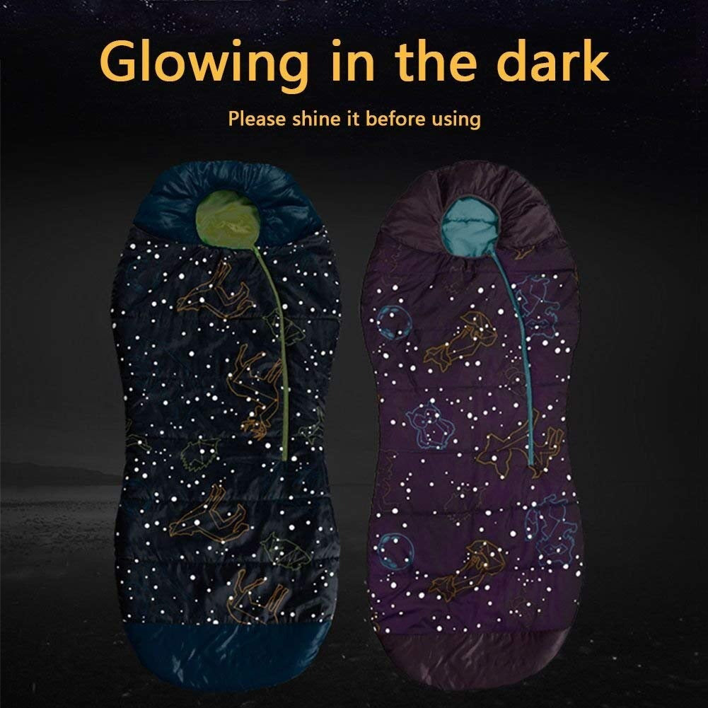 Kantong Tidur Acecamp Youth Glow In The Dark Mummy Bag - 3982