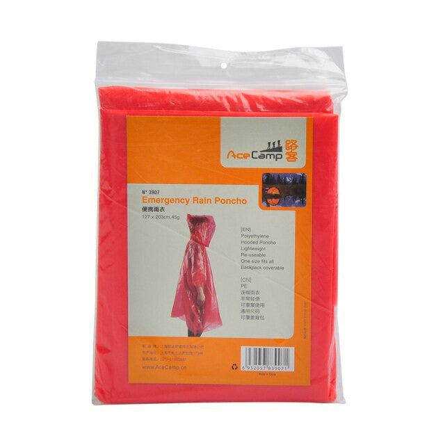 Jas Hujan Darurat Plastik Acecamp Poncho Emergency 3907