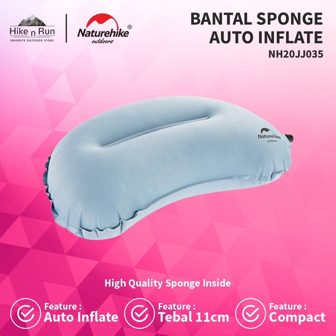 Bantal Naturehike NH20ZT006 Auto Inflate Sponge Pillow