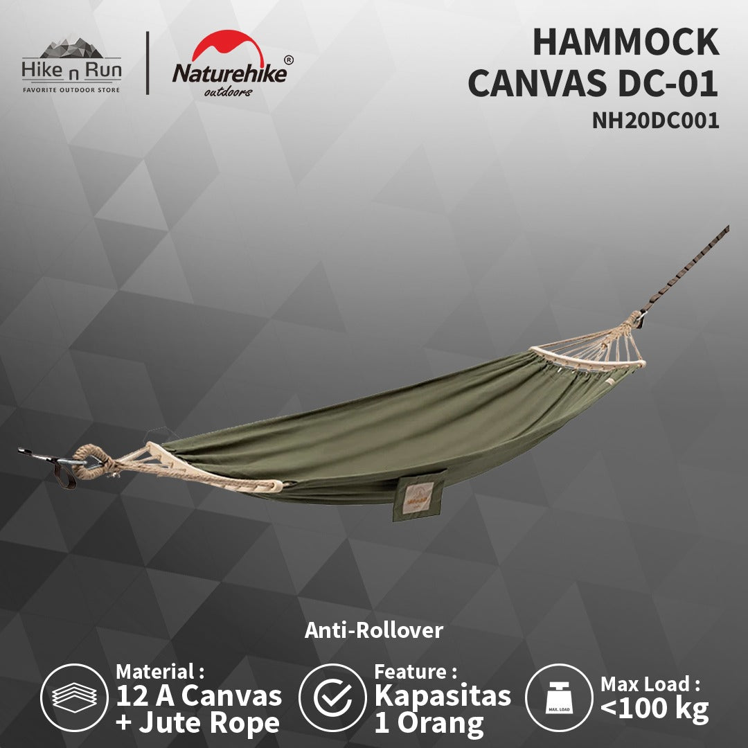 Hammock Canvas Naturehike DC-01 NH20DC001 Anti-Rollover Hammock