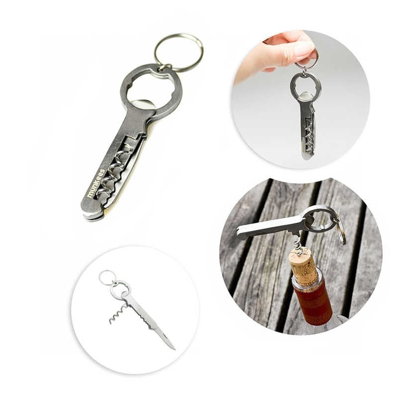 Pembuka Tutup Botol Munkees Corkscrew opener Stainless 3Function 3456