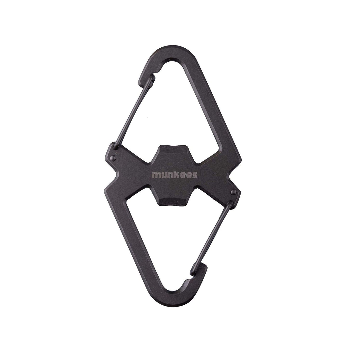 Alat Multifungsi Munkees Carabiner With Bottle Opener Stainless Steel