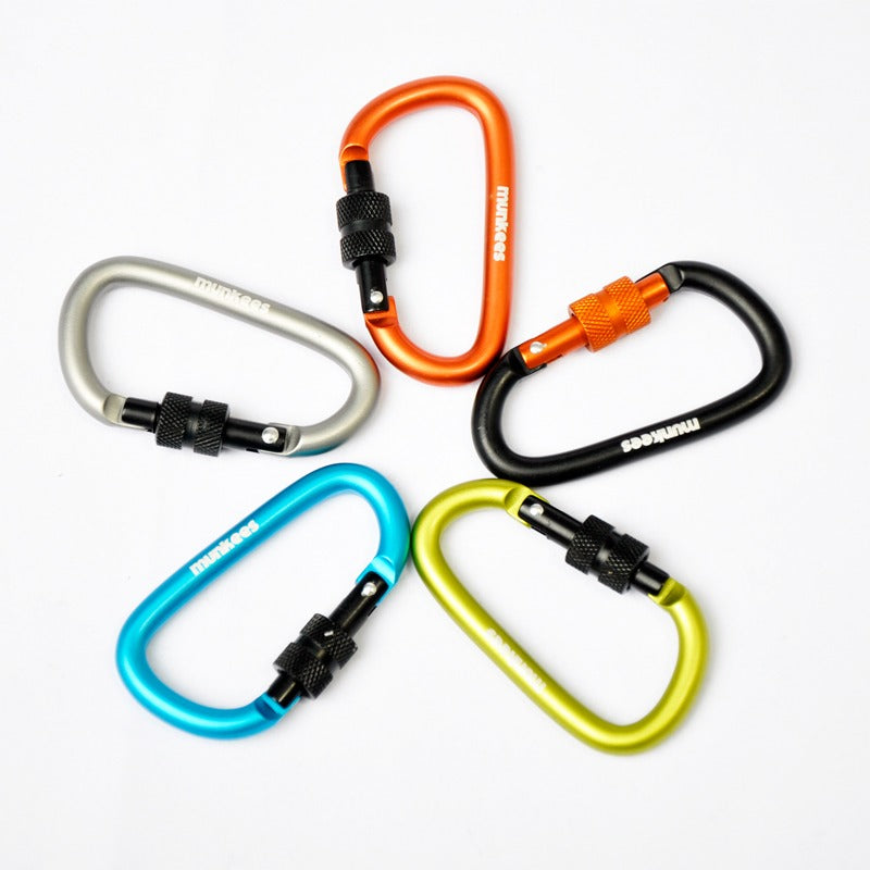 Carabiner Munkees D-Shape With Screw Lock 3246 - 3248