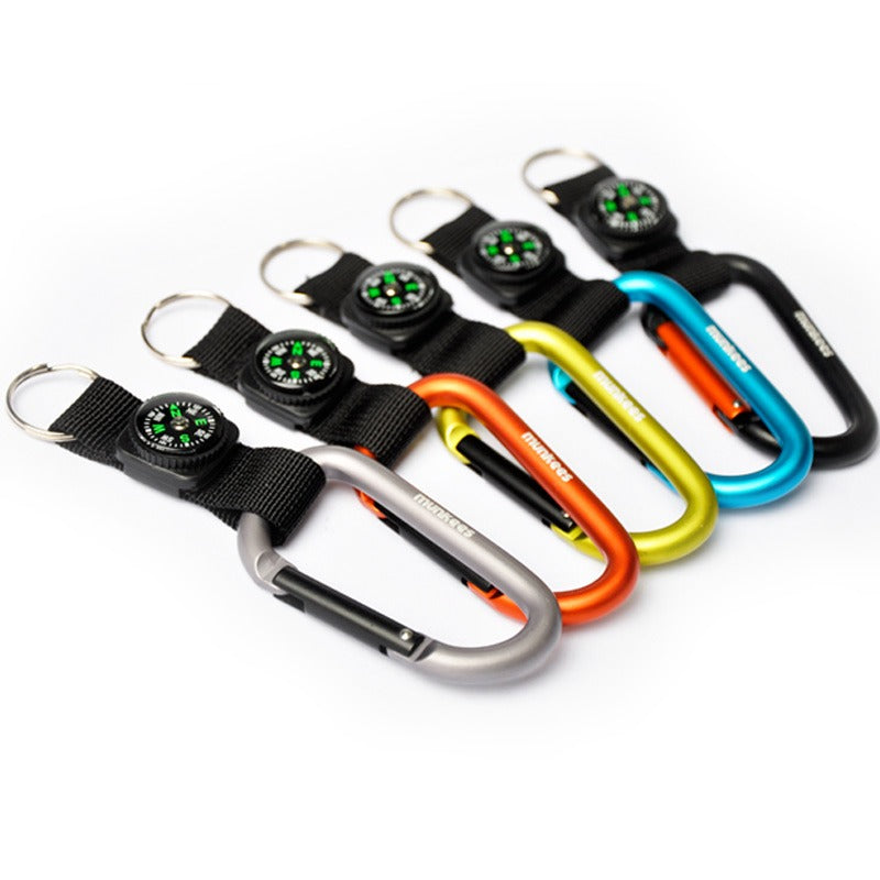 Carabiner Outdoor Munkees 8 mm With Compass Strap - 3228