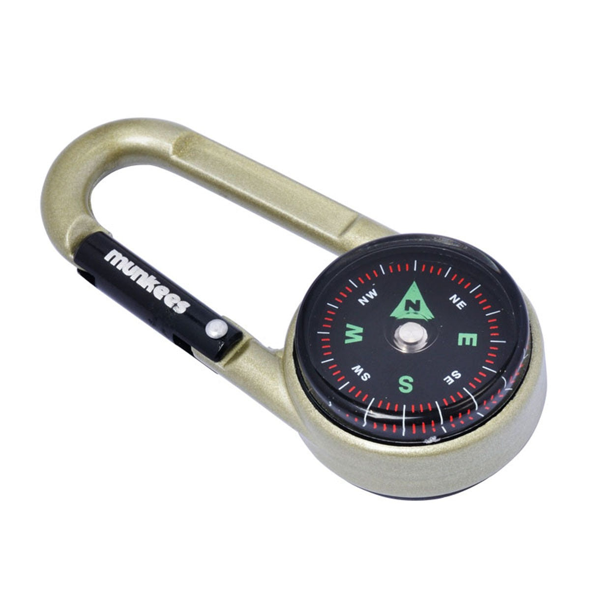 Carabiner Multifungsi Munkees Compass With Thermometer - 3135