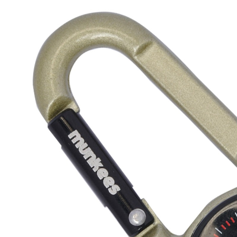 Carabiner Multifungsi Munkees Compass With Thermometer - 3135