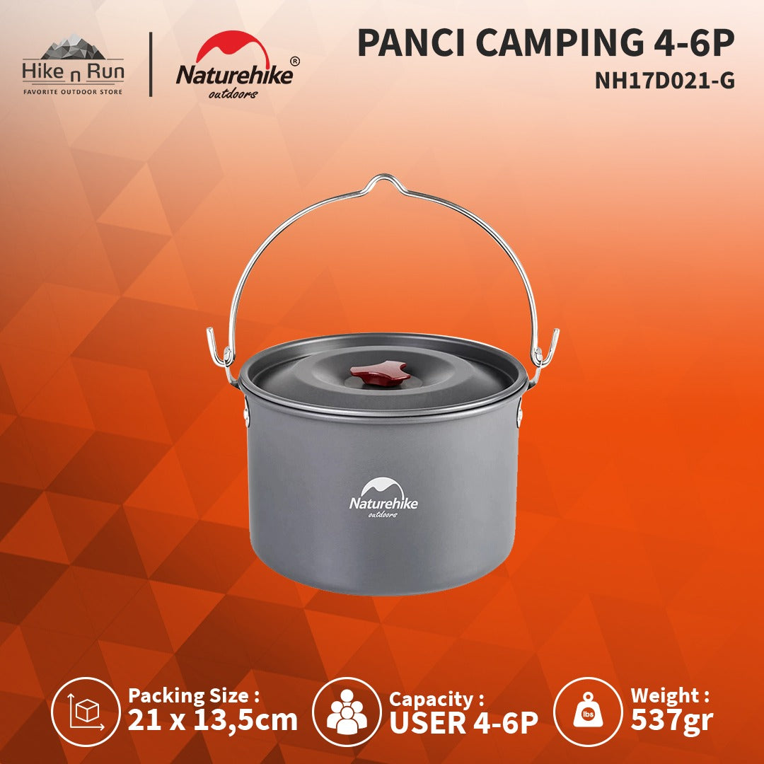 Naturehike NH17D021-G Panci Camping Hanging Pot 4-6 Orang