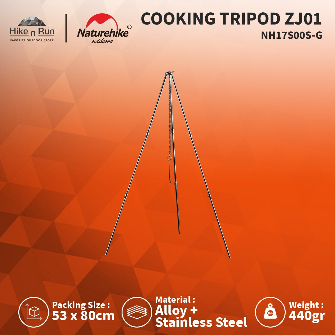 Tripod Masak Naturehike ZJ01 NH17S00S-G Mini Camping Tripod