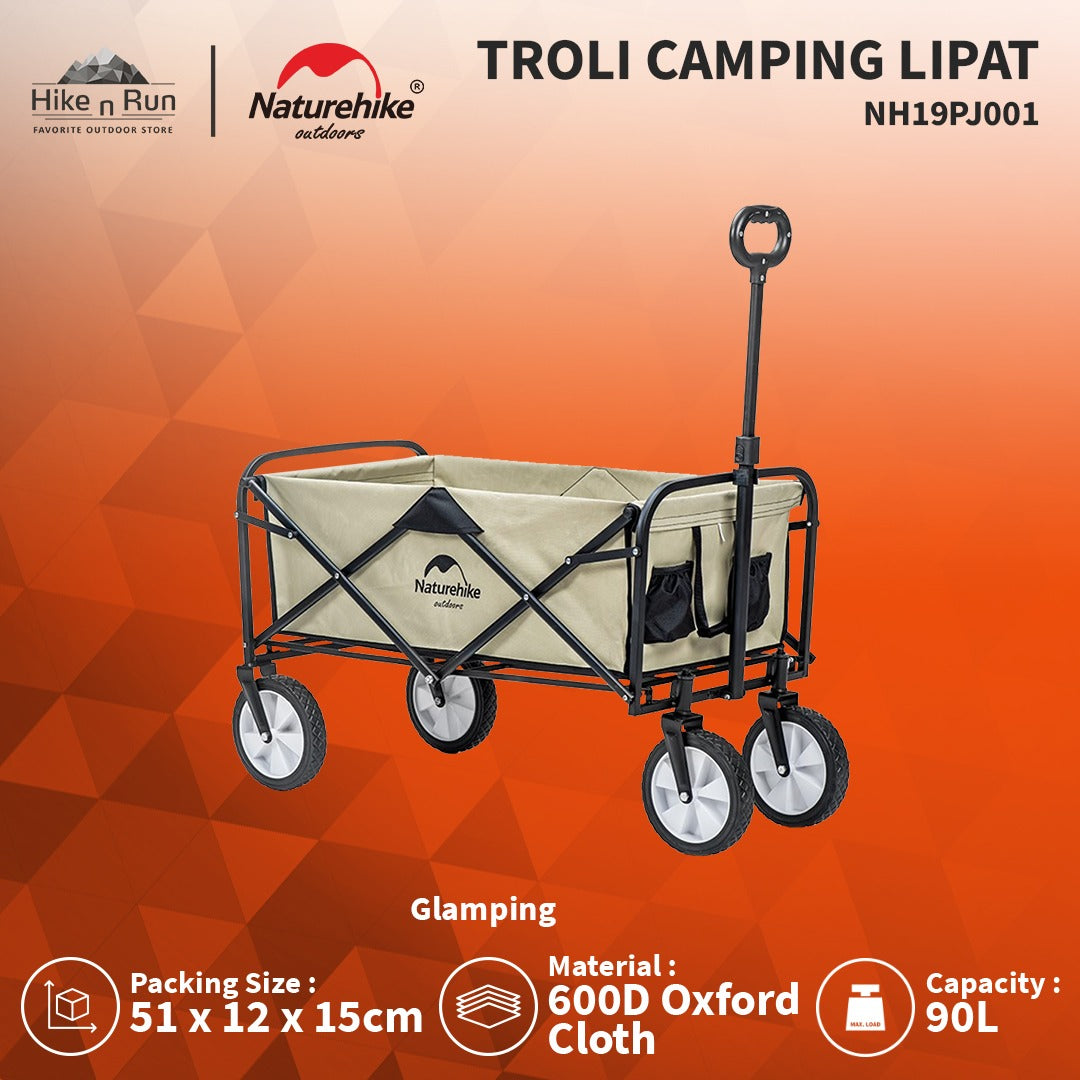 Troli Lipat Naturehike NH19PJ001 Folding Camping Trolley