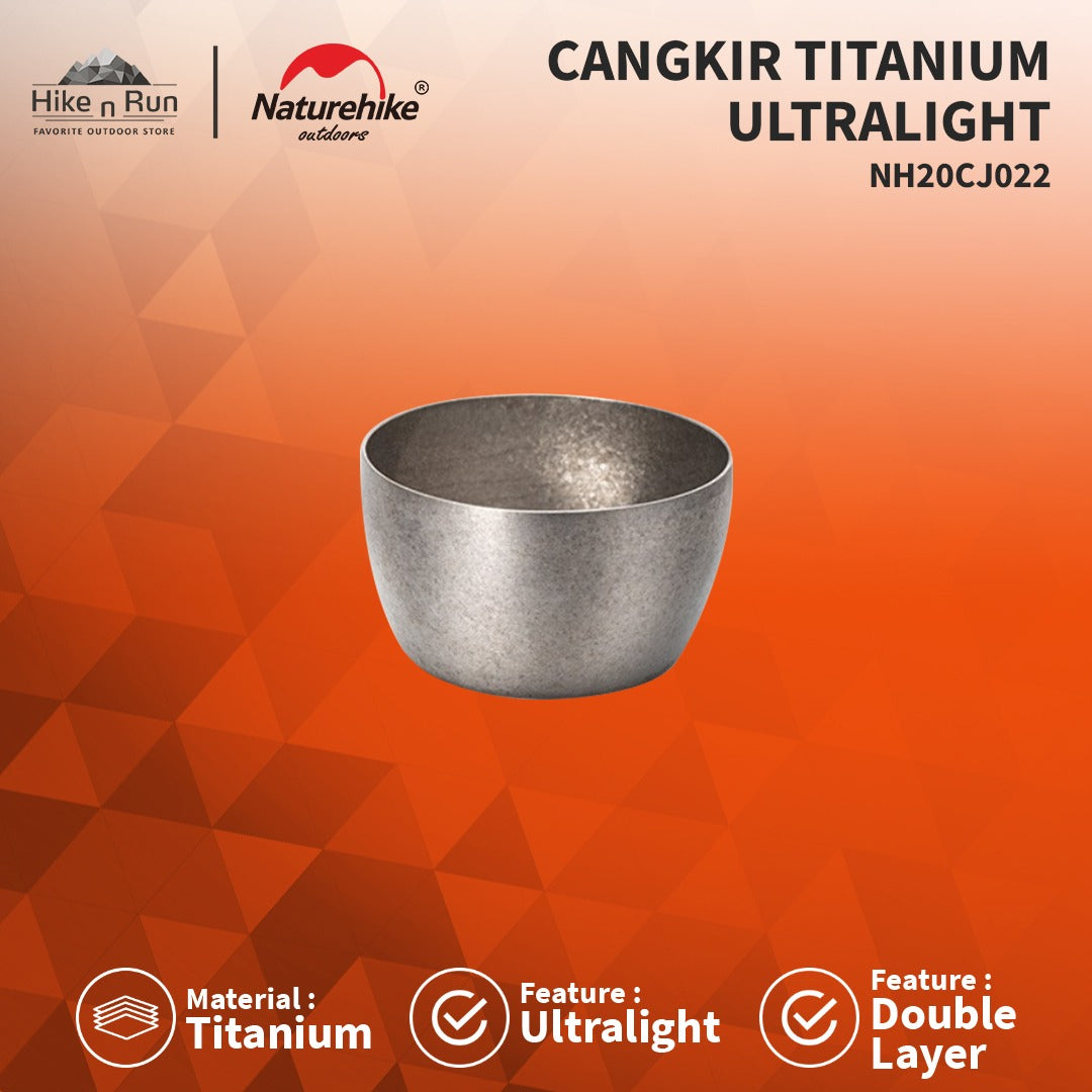 Cangkir Titanium Naturehike NH20CJ022 Ultralight Tea Cup