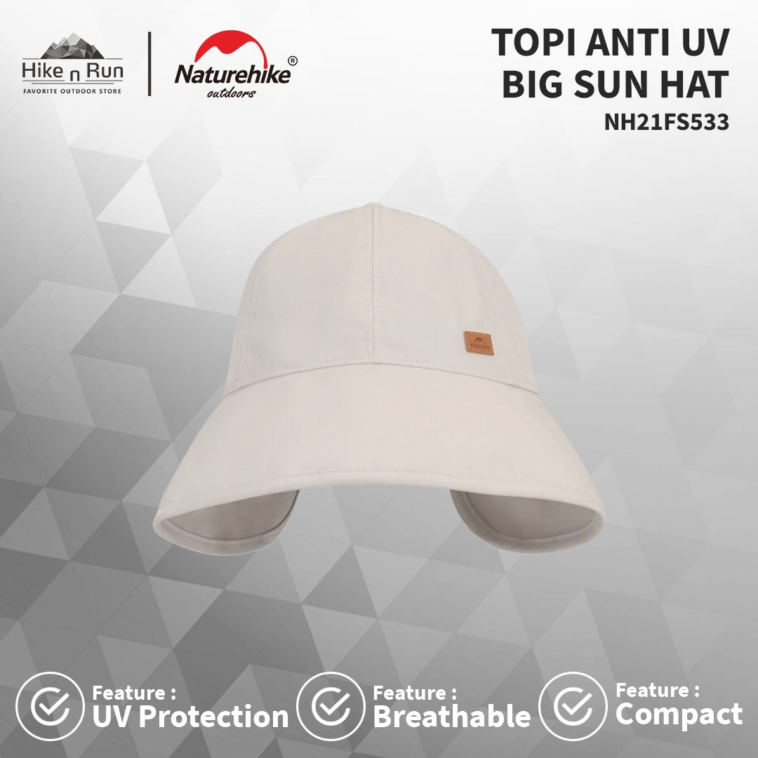 Topi Anti UV Naturehike NH21FS533 Fisherman Big Sun Hat