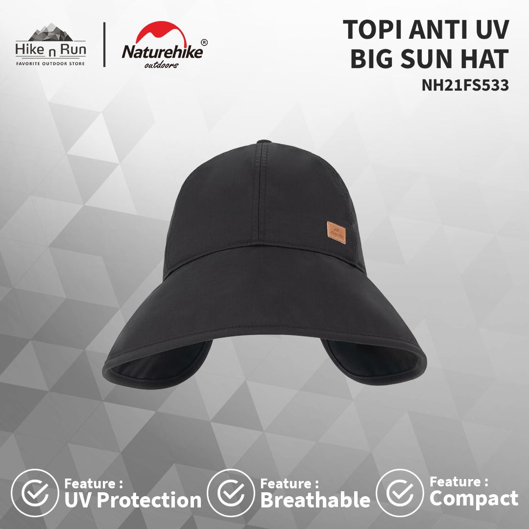 Topi Anti UV Naturehike NH21FS533 Fisherman Big Sun Hat