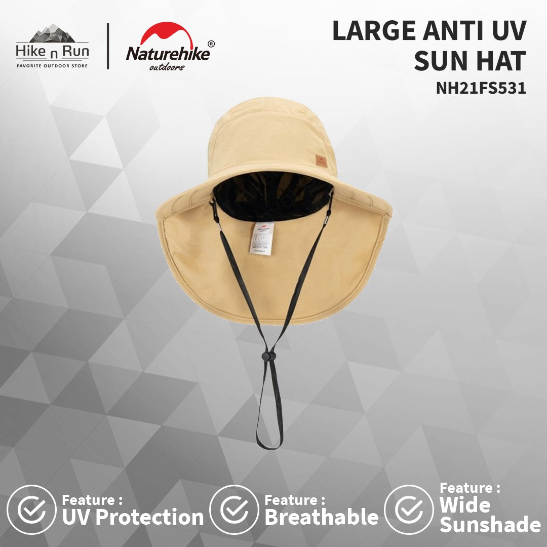Topi Anti UV Naturehike NH21FS531 Fisherman Big Sun Hat