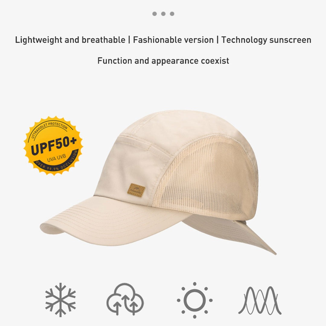 Topi Anti UV Naturehike NH21FS503 Double Sun Cap