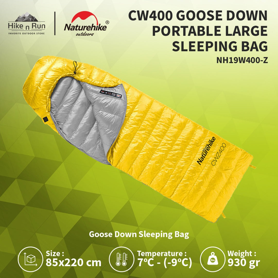 Sleeping Bag Naturehike CWZ400 NH19W400-Z Goose Down Single SB