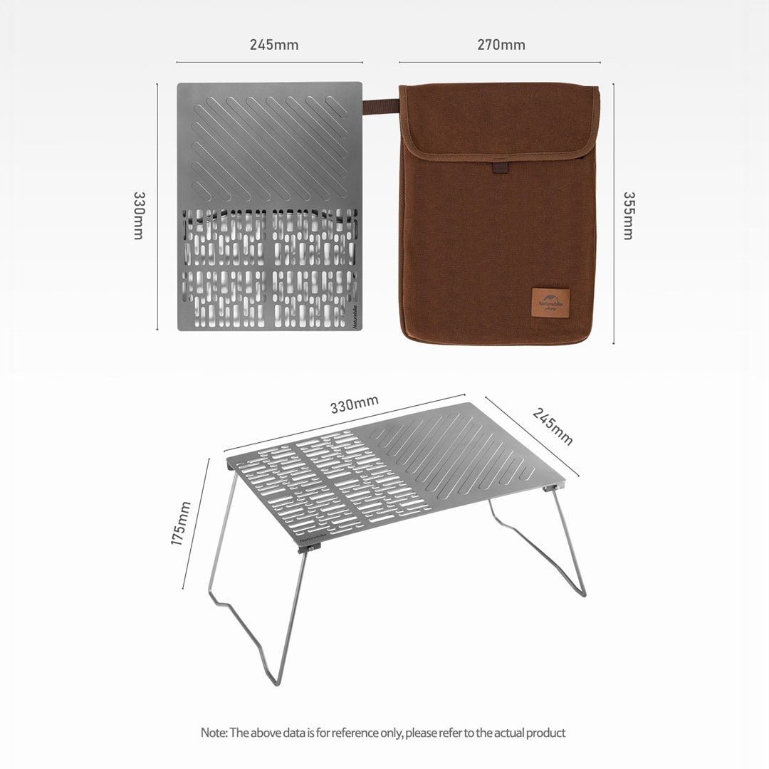 Grill Tray Lipat Naturehike NH20SK015 Titanium Folding Grill