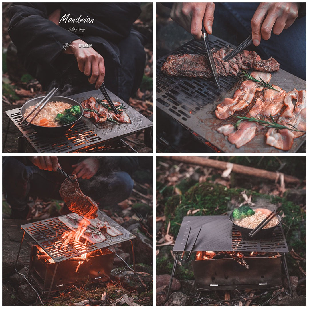 Grill Tray Lipat Naturehike NH20SK015 Titanium Folding Grill