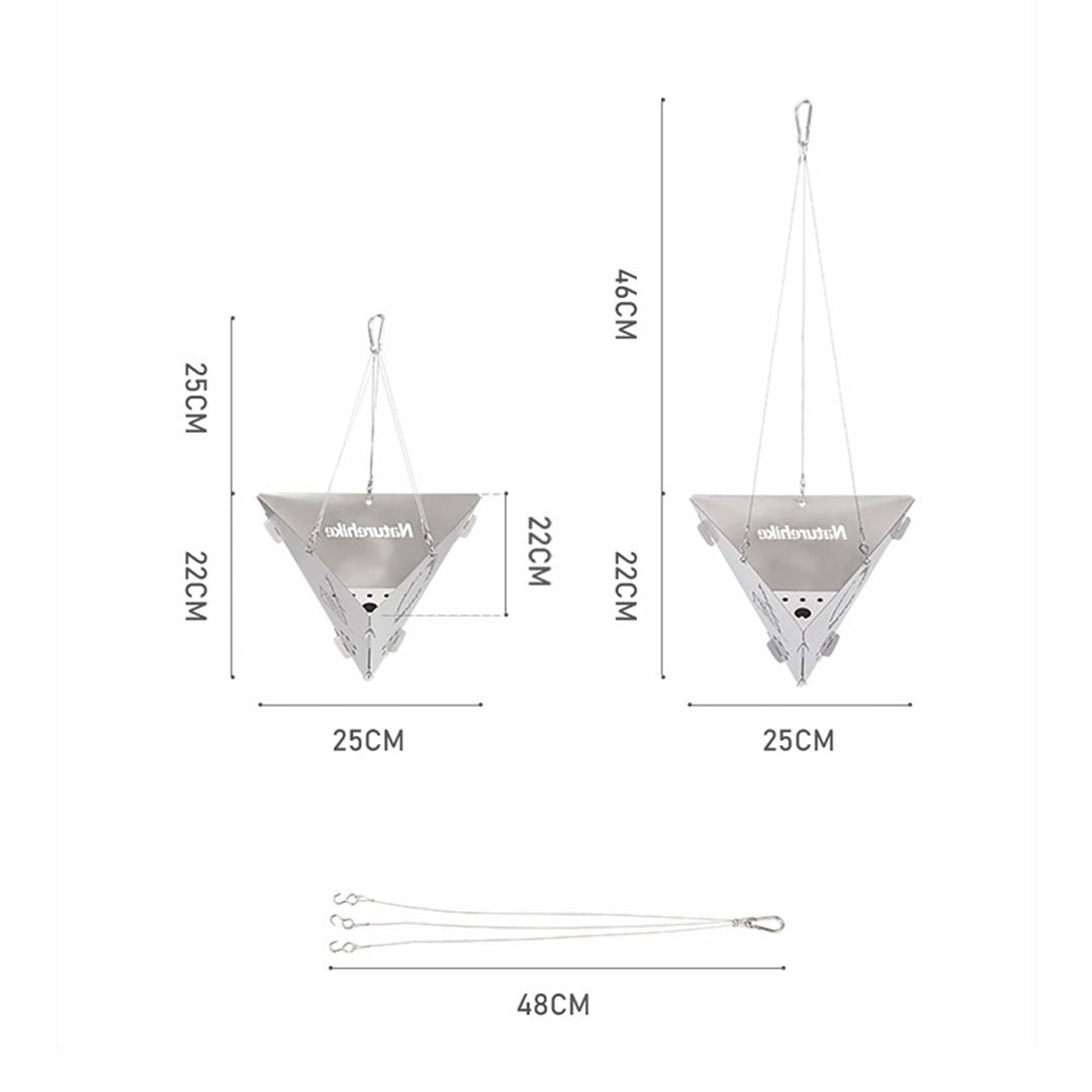 Gantungan Kayu Bakar Naturehike NH20PJ120 Triangle Burning Platform