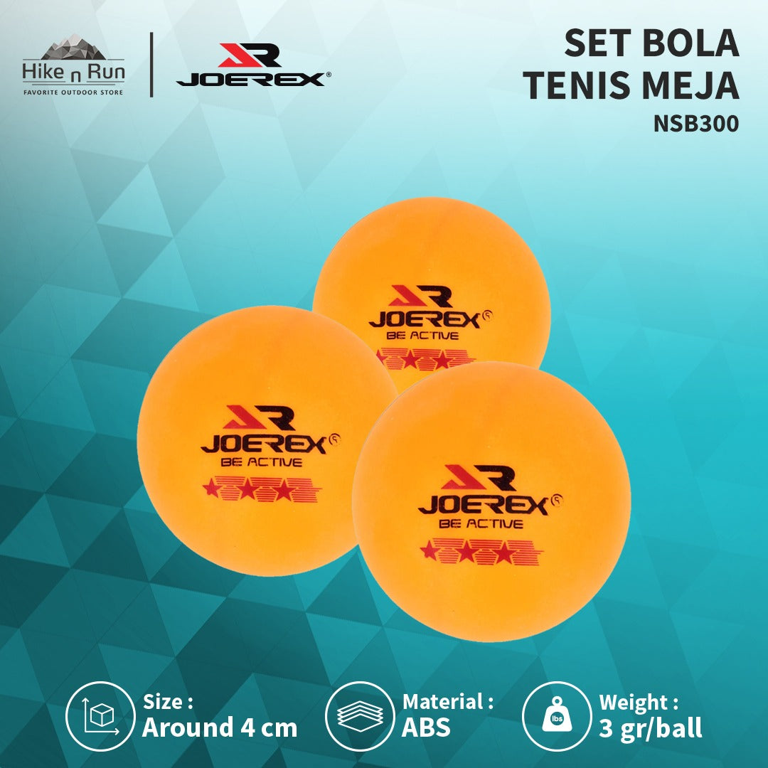 Bola Tenis Meja Joerex NSB300 3 Pcs Table Tennis Ball