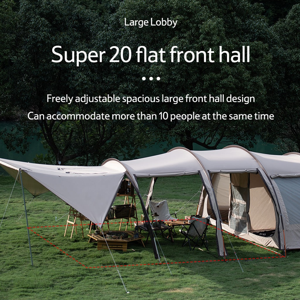 Tenda Camping Naturehike NH20ZP015 Cloud Vessel Tunnel Glamping Tent