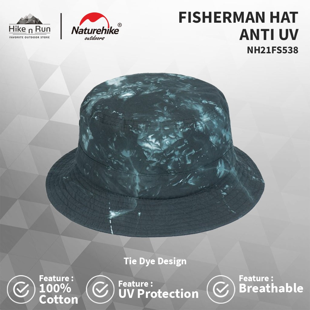 PREORDER!!! Topi Outdoor Anti UV Naturehike NH21FS538 Tie Dye Bucket Hat