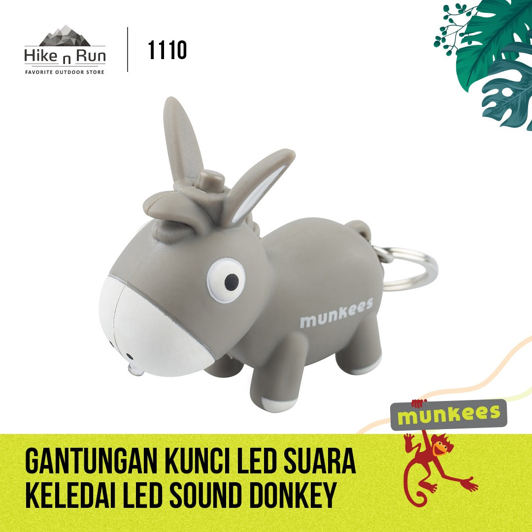 Gantungan Kunci Munkees 1109-1110 LED Keychain With Animal Sound