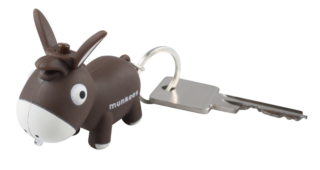 Gantungan Kunci Munkees 1109-1110 LED Keychain With Animal Sound
