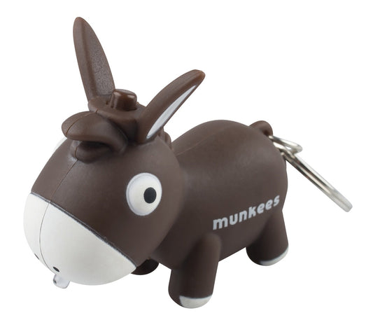 Gantungan Kunci Munkees 1109-1110 LED Keychain With Animal Sound